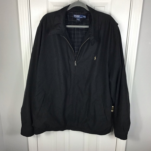 Polo Ralph Lauren Vintage 90s Black  Mens Jacket Size 2LT - Picture 2 of 5